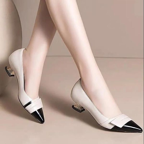dress shoes women classic pointed toe beige high heel lady casual spring & summer slip on square pumps sapatos femininas g9288, Black
dress shoes women classic pointed toe beige high heel lady casual spring & summer slip on square pumps sapatos femininas g9288, Black