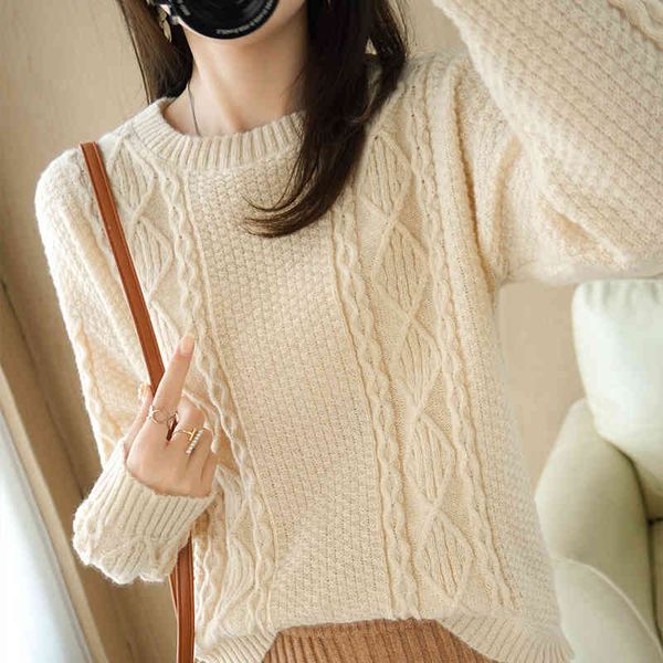 women's sweaters autumn and winter wool around the neck womanly long-sleeve shirt loose short casual bundled warm knitted sweater sekw, White;black
women's sweaters autumn and winter wool around the neck womanly long-sleeve shirt loose short casual bundled warm knitted sweater sekw, White;black
