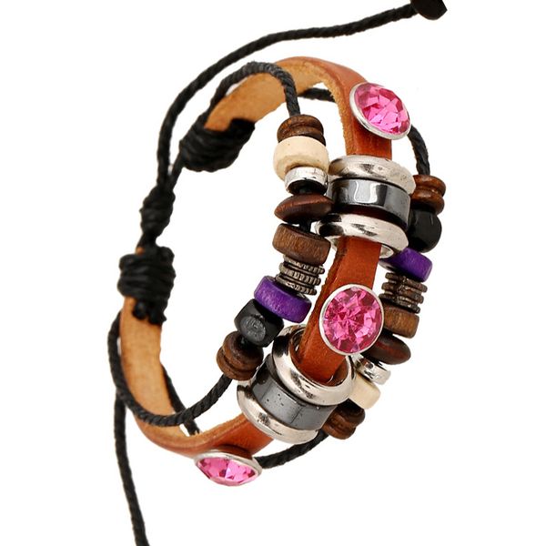 vintage bohe crystal beads bracelet cuff multilayer leather charm wrap bangle hippie wristbands women men jewelry gift, Golden;silver
vintage bohe crystal beads bracelet cuff multilayer leather charm wrap bangle hippie wristbands women men jewelry gift, Golden;silver