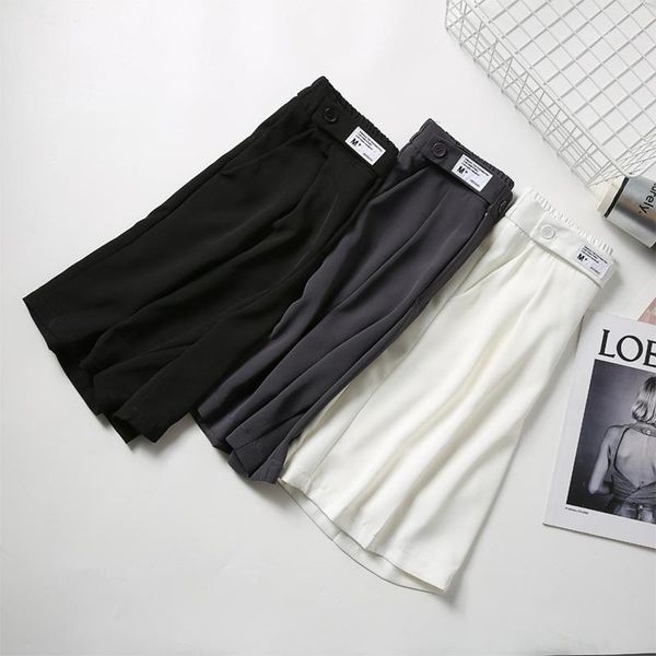 women's shorts women 2021 trend fashion summer bottoms high waist chiffon short black white gray casual outfits for ladies comfortable, White;black
women's shorts women 2021 trend fashion summer bottoms high waist chiffon short black white gray casual outfits for ladies comfortable, White;black