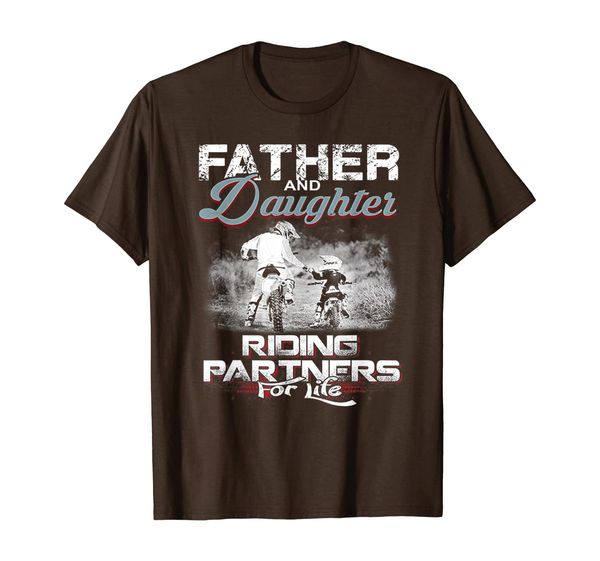 Motocross Dirt bike- Father daughter riding partners tee, Mainly pictures