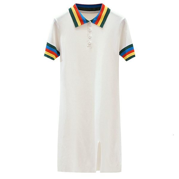 2021 new summer women turn-down collar raiow knitting pearl buttons short sleeve slim high waisted casual a line elgx, Black;gray
2021 new summer women turn-down collar raiow knitting pearl buttons short sleeve slim high waisted casual a line elgx, Black;gray