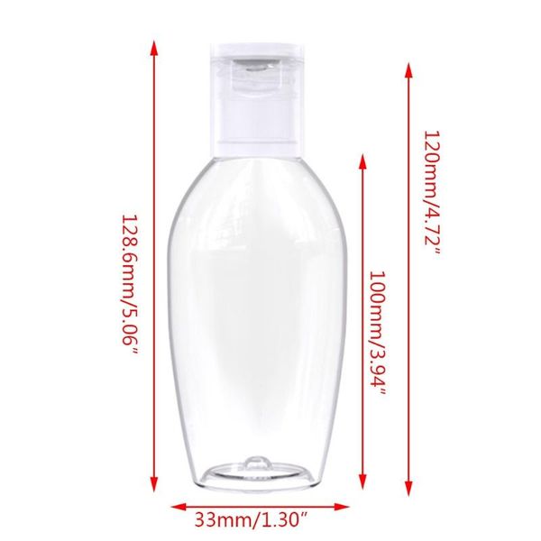 storage bottles & jars 10pcs clear plastic empty bottle flip-hand sanitizer refillable container 28ga
storage bottles & jars 10pcs clear plastic empty bottle flip-hand sanitizer refillable container 28ga