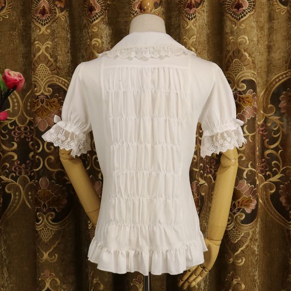 sleeve short ladies chiffon blouse white/black lolita button down shirt with detachable sl h7pi
sleeve short ladies chiffon blouse white/black lolita button down shirt with detachable sl h7pi