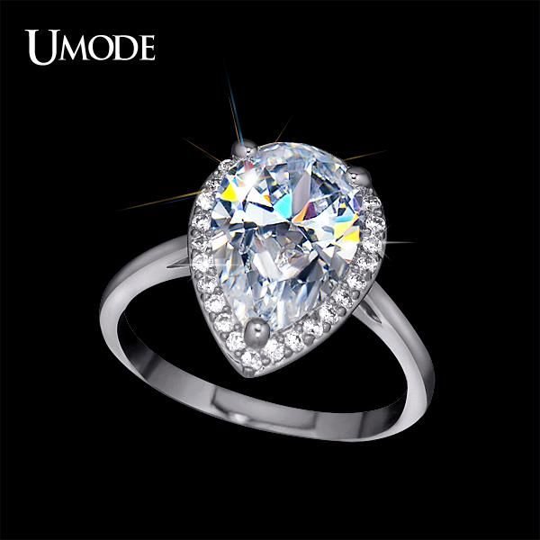 cluster rings umode brand wedding for women water drop white gold 4 pear cut cubic zirconia micro cz halo engagement ur0145b, Golden;silver
cluster rings umode brand wedding for women water drop white gold 4 pear cut cubic zirconia micro cz halo engagement ur0145b, Golden;silver