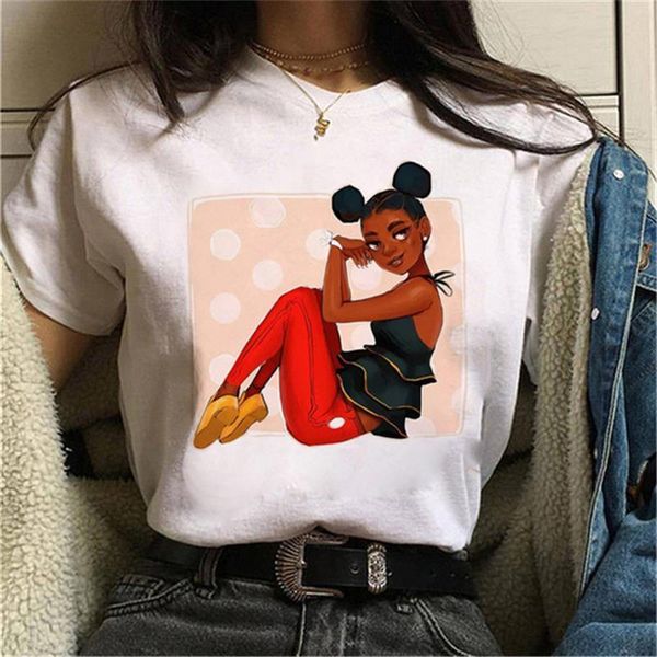 women cartoon black girls print short sleeve tee 90s girls new harajuku aesthetics tshirt female fashion t-shirt, White
women cartoon black girls print short sleeve tee 90s girls new harajuku aesthetics tshirt female fashion t-shirt, White