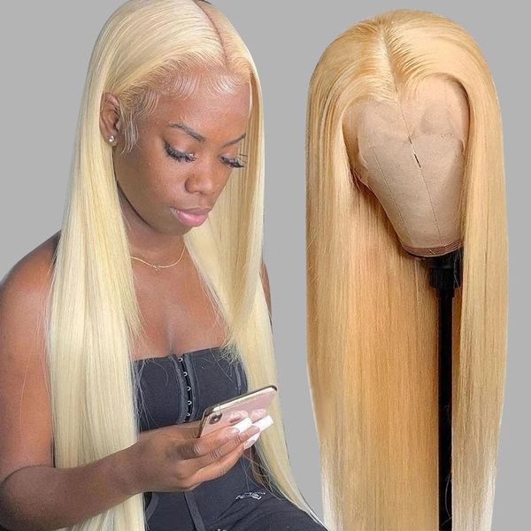 613 blonde 13x4 lace frontal wigs with babyhair pre plucked brazilian virgin silky straight human hair wig for black women, Black;brown
613 blonde 13x4 lace frontal wigs with babyhair pre plucked brazilian virgin silky straight human hair wig for black women, Black;brown