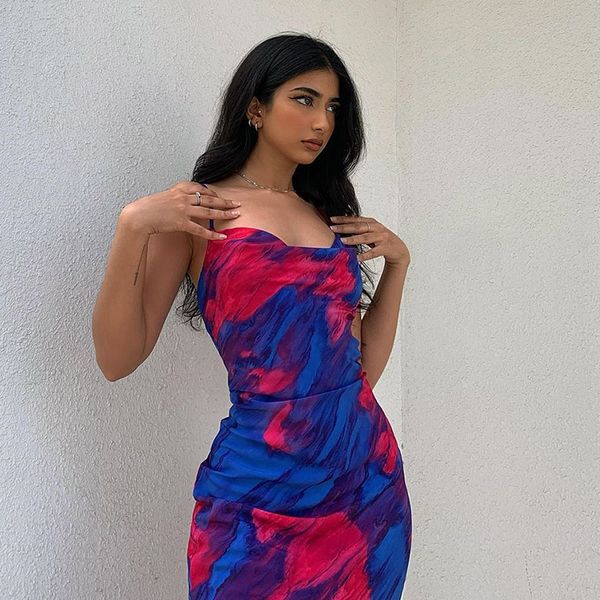 fashion print sleeveless spaghetti strap midi dress party night club gown backless sundress elegant beachwear, Black;gray
fashion print sleeveless spaghetti strap midi dress party night club gown backless sundress elegant beachwear, Black;gray
