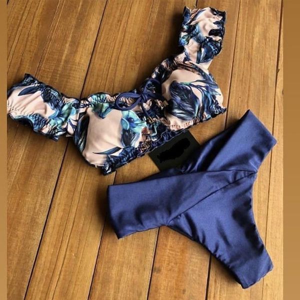 women's swimwear micendy ruffled bikinis women swimsuits summer print bra solid bottom patchwork bathing suits off shoulder wear, White;black
women's swimwear micendy ruffled bikinis women swimsuits summer print bra solid bottom patchwork bathing suits off shoulder wear, White;black