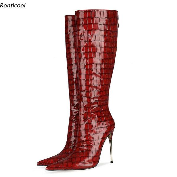 boots ronticool women winter knee stone back zipper stiletto metal heel pointed toe gorgeous colors party shoes size 35 45, Black
boots ronticool women winter knee stone back zipper stiletto metal heel pointed toe gorgeous colors party shoes size 35 45, Black