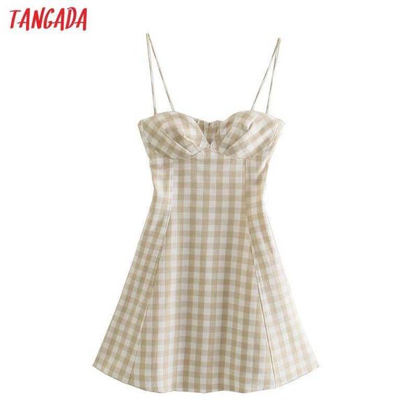 tangada women plaid print summer dress sleeveless backless summer fashion casual dresses vestido 4n71 210609, Black;gray
tangada women plaid print summer dress sleeveless backless summer fashion casual dresses vestido 4n71 210609, Black;gray