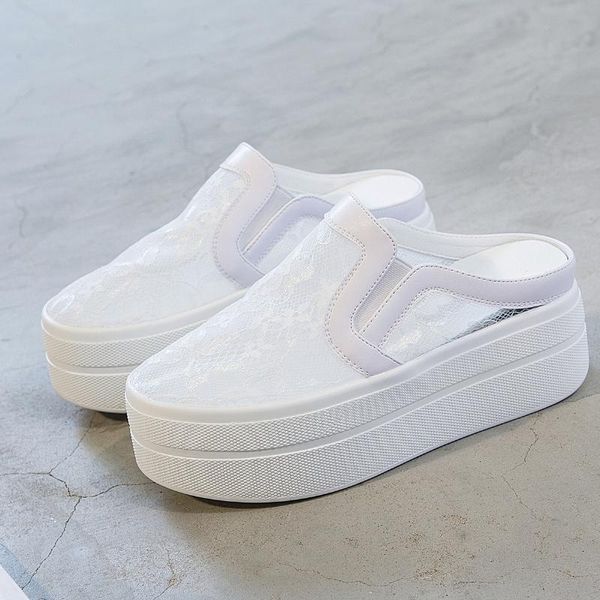 slippers chunky sneakers women shoes 2021 trend wedges platform outside fashion mesh breathable vulcanized i0008, Black
slippers chunky sneakers women shoes 2021 trend wedges platform outside fashion mesh breathable vulcanized i0008, Black