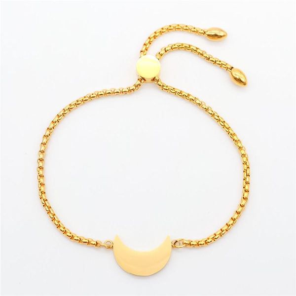 charm bracelets trendy stainless steel adjustable slider/ slide bolo gold & silver half moon women girls jewelry gift 28cm long 1 pc, Golden;silver
charm bracelets trendy stainless steel adjustable slider/ slide bolo gold & silver half moon women girls jewelry gift 28cm long 1 pc, Golden;silver