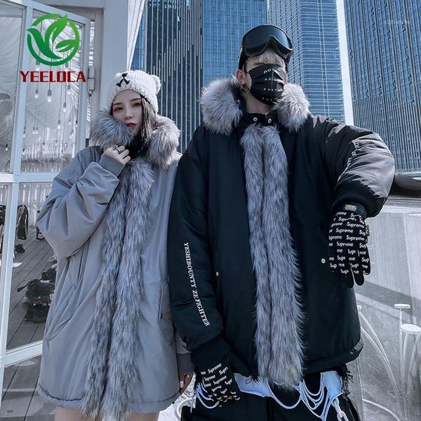 2019 winter big fur collar coat men women couple thicken warm fashion hip hop brand design cap with jacket windbreaker modis1, Black
2019 winter big fur collar coat men women couple thicken warm fashion hip hop brand design cap with jacket windbreaker modis1, Black