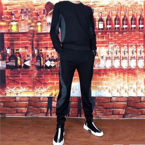 men's new cool casual sportswear long sleeve two piece suit fashion versatile, Gray
men's new cool casual sportswear long sleeve two piece suit fashion versatile, Gray