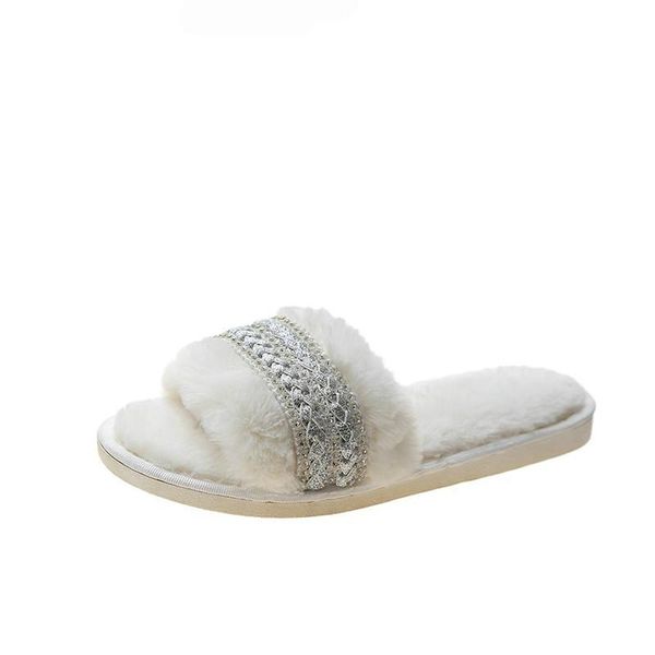 sandals 2021 slippers winter fashion women home faux fur warm shoes woman slip on flats diamond decoration plus size 43, Black
sandals 2021 slippers winter fashion women home faux fur warm shoes woman slip on flats diamond decoration plus size 43, Black