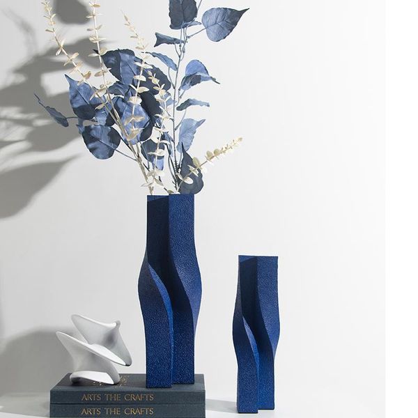 vases modern creative twisted shape blue resin vase living room model el home art crafts flower arrangement ornaments
vases modern creative twisted shape blue resin vase living room model el home art crafts flower arrangement ornaments