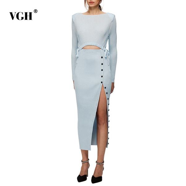casual dresses vgh blue hollow out dress for women o neck long sleeve high waist knitted drawstring slim midi female summer fashion, Black;gray
casual dresses vgh blue hollow out dress for women o neck long sleeve high waist knitted drawstring slim midi female summer fashion, Black;gray