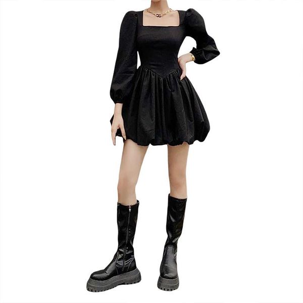 casual dresses xingqing retro elegant high waist velvet a-line dress women long sleeve square neck mini winter evening party, Black;gray
casual dresses xingqing retro elegant high waist velvet a-line dress women long sleeve square neck mini winter evening party, Black;gray