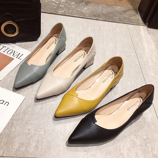 ol office lady shoes women pumps yellow boat shoes pointed toe square heeled dress shoes medium heeled spring autumn black 8269ndress
ol office lady shoes women pumps yellow boat shoes pointed toe square heeled dress shoes medium heeled spring autumn black 8269ndress