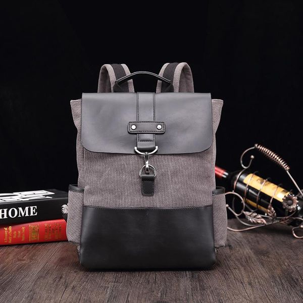 backpack vintage anti-theft men's canvas casual genuine leather travel lapbagpack bookbag
backpack vintage anti-theft men's canvas casual genuine leather travel lapbagpack bookbag