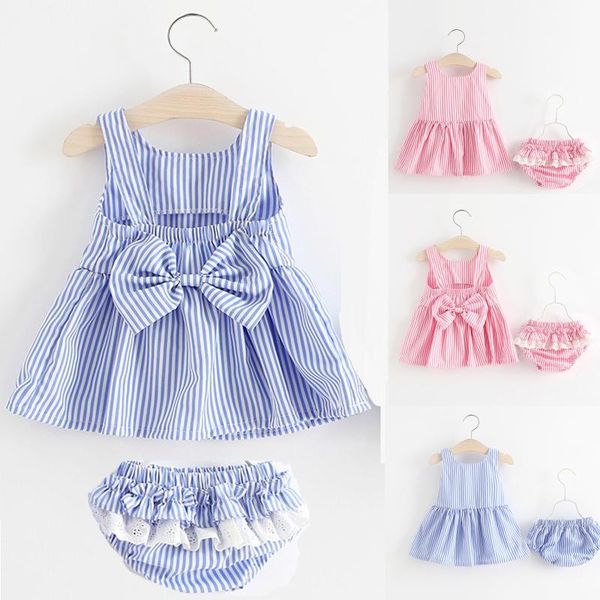 clothing sets summer baby girl sleeveless stripe printed bowknot princess dress + lace ruffle shorts party ball pageant set, White
clothing sets summer baby girl sleeveless stripe printed bowknot princess dress + lace ruffle shorts party ball pageant set, White
