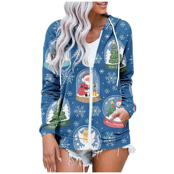 women's jackets christmas santa print cardigan women 2021 fashion loose coat casual zip up female long sleeve hooded jacket with pocket, Black;brown
women's jackets christmas santa print cardigan women 2021 fashion loose coat casual zip up female long sleeve hooded jacket with pocket, Black;brown