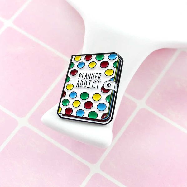 new cartoon fashion planner adict exquisite notebook personality trend versatile oil drop brooch, Gray
new cartoon fashion planner adict exquisite notebook personality trend versatile oil drop brooch, Gray