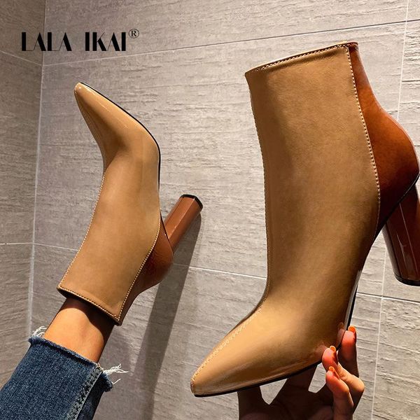 boots lala ikai women's autumn winter 2021 high heels side zipper ankle pointed toe short booties fashion botas de mujer, Black
boots lala ikai women's autumn winter 2021 high heels side zipper ankle pointed toe short booties fashion botas de mujer, Black