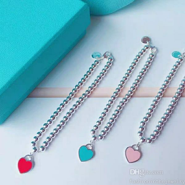 love bracelet designer jewelry beaded strands engagement gift for wife heart 925 bangle red pink blue bracelets for women wedding jewellery, Black
love bracelet designer jewelry beaded strands engagement gift for wife heart 925 bangle red pink blue bracelets for women wedding jewellery, Black