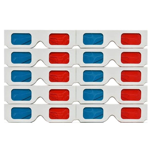 glasses 3d glasses, 10 pairs red and blue paper stereo lenses for movies set anaglyph
glasses 3d glasses, 10 pairs red and blue paper stereo lenses for movies set anaglyph
