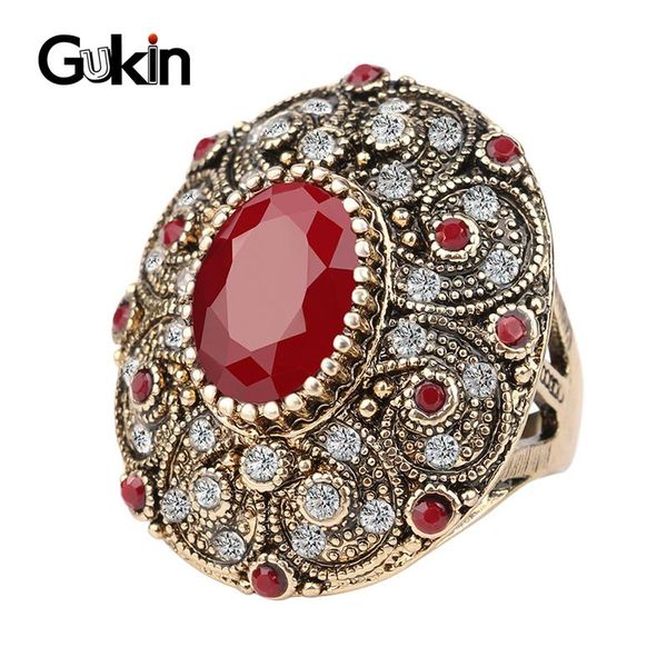 cluster rings gukin vintage ring luxury jewelry unique ancient gold color mosaic crystal big oval for women valentine bijouterie, Golden;silver
cluster rings gukin vintage ring luxury jewelry unique ancient gold color mosaic crystal big oval for women valentine bijouterie, Golden;silver