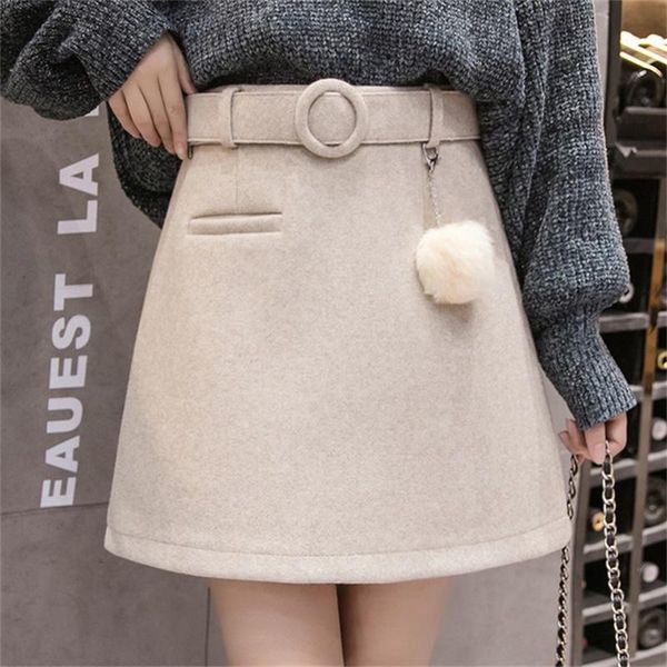 skirts women's 2021 autumn winter high waist short skirt wild wool casual a-line belt, Black
skirts women's 2021 autumn winter high waist short skirt wild wool casual a-line belt, Black