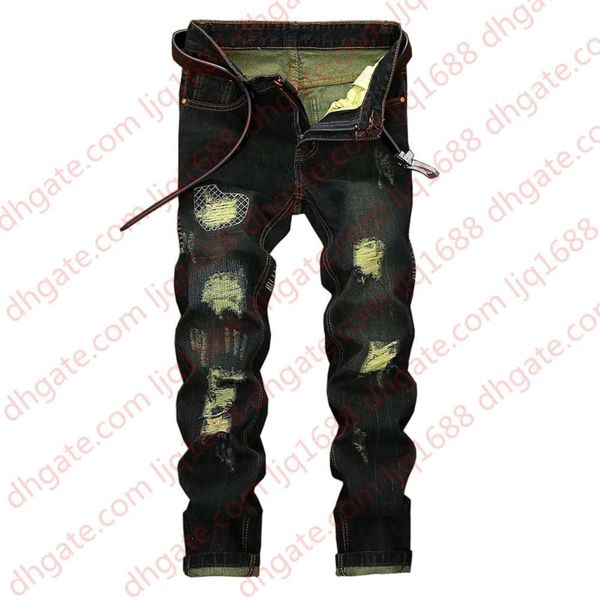 unique mens distressed ripped straight leg jeans fashion designer retro washed embroidery bleached streetwear black denim pants jb164, Blue
unique mens distressed ripped straight leg jeans fashion designer retro washed embroidery bleached streetwear black denim pants jb164, Blue