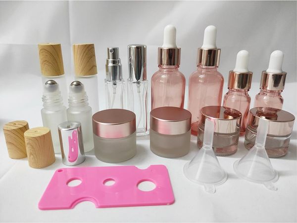 storage bottles & jars 17pcs glass essential oil sets with roller dropper and spray for perfume
storage bottles & jars 17pcs glass essential oil sets with roller dropper and spray for perfume