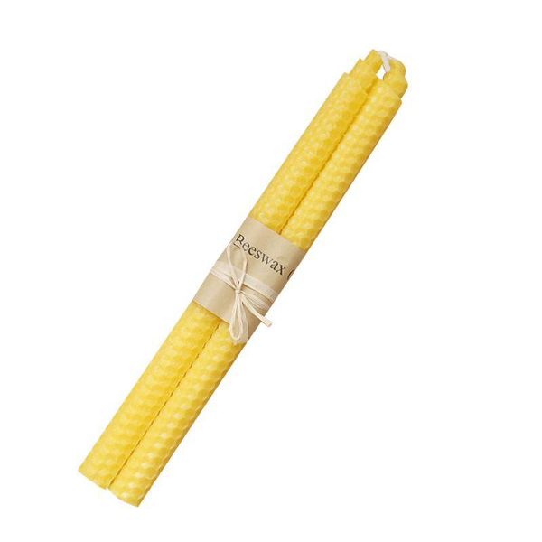 100% pure beeswax handmade taper candles smokeless dripless pair - natural subtle honey smell elegant honeycomb design
100% pure beeswax handmade taper candles smokeless dripless pair - natural subtle honey smell elegant honeycomb design