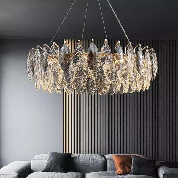 chandeliers nordic light luxury k9 crystal chandelier for living room duplex villa bedroom round leaf home fixture
chandeliers nordic light luxury k9 crystal chandelier for living room duplex villa bedroom round leaf home fixture