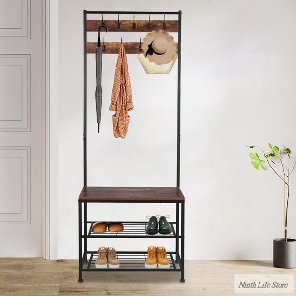 entrance shoe rack industrial floor coat rack wall shelves removable clothes multi function coat for home household storage
entrance shoe rack industrial floor coat rack wall shelves removable clothes multi function coat for home household storage