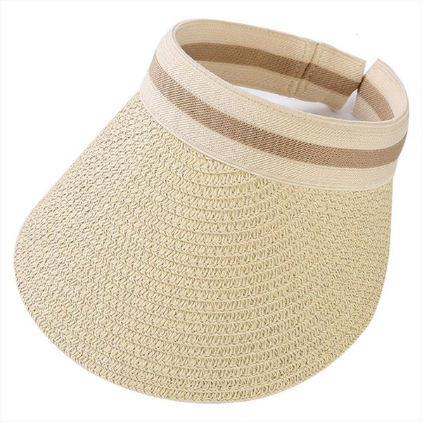 women summer visors hat foldable sun wide large brim beach hats straw uv protection caps, Blue;gray
women summer visors hat foldable sun wide large brim beach hats straw uv protection caps, Blue;gray