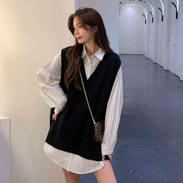 women's blouses & shirts autumn women wear loose casual stripe white simple bf style office ladies female blouse temperament all-match 
women's blouses & shirts autumn women wear loose casual stripe white simple bf style office ladies female blouse temperament all-match