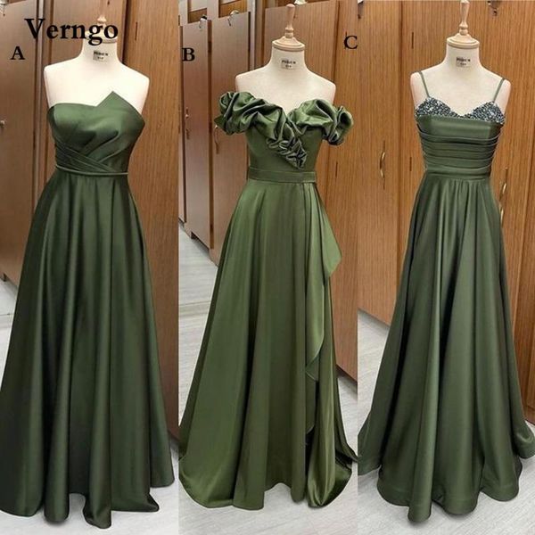 party dresses verngo army green satin a line prom different style floor length long evening gowns maid of honr 2021 design, White;black
party dresses verngo army green satin a line prom different style floor length long evening gowns maid of honr 2021 design, White;black