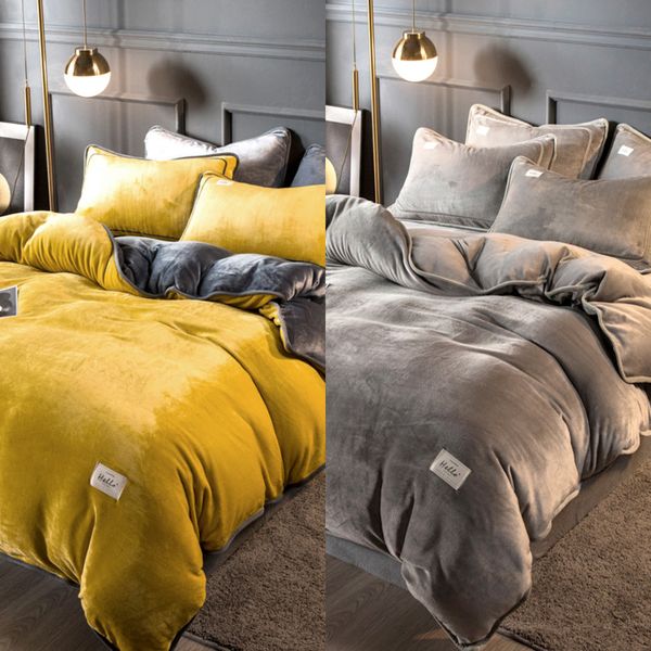 flannel bedding set crystal velvet coral fleece winter duvet cover keep warm bedsheet double sided velvet pillowcases flat bed c0223
flannel bedding set crystal velvet coral fleece winter duvet cover keep warm bedsheet double sided velvet pillowcases flat bed c0223