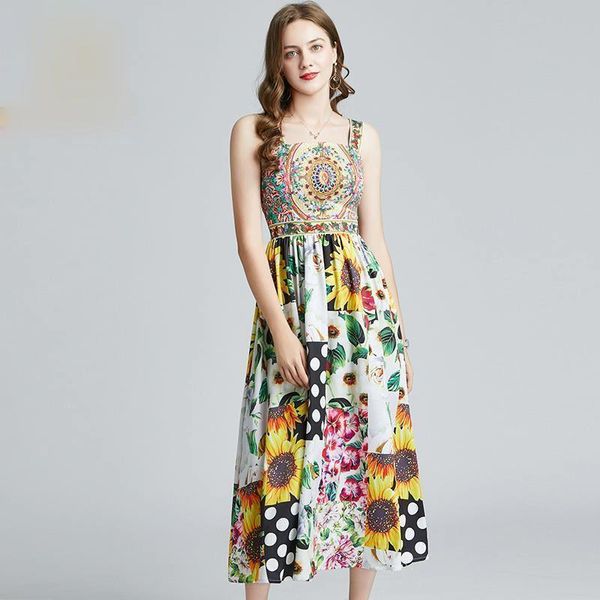 casual dresses 2021 summer fashion runway women's holiday dress spring flower print chiffon spaghetti strap dot midi sundress, Black;gray
casual dresses 2021 summer fashion runway women's holiday dress spring flower print chiffon spaghetti strap dot midi sundress, Black;gray