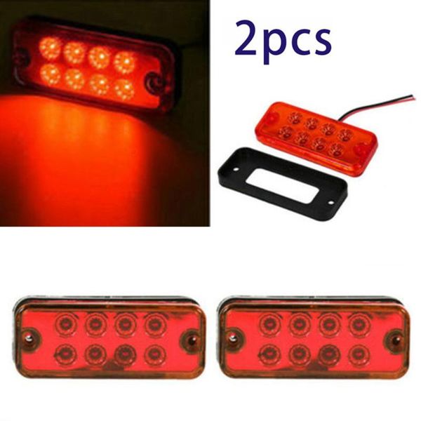 emergency lights 4x truck led side red 4\" inch 8 rectangle semi trailer marker clearance light
emergency lights 4x truck led side red 4\" inch 8 rectangle semi trailer marker clearance light