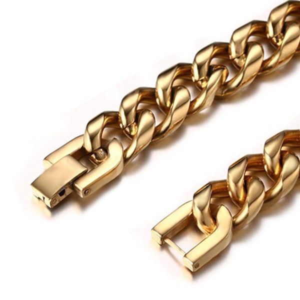 link, chain gold bracelets mens stainless steel 2021 hip hop cuban link on hand bracelet gifts for male accessories, Black
link, chain gold bracelets mens stainless steel 2021 hip hop cuban link on hand bracelet gifts for male accessories, Black