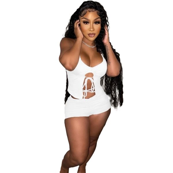 fitness wear tracksuit 2 piece outfits women sets clothes black girl bandage crop biker shorts sweatpants 210525, White
fitness wear tracksuit 2 piece outfits women sets clothes black girl bandage crop biker shorts sweatpants 210525, White