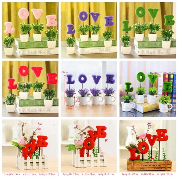4pcs/lot shape love simulation artificial flowers small potted plant set with kettle and picket fence home wedding decorative129
4pcs/lot shape love simulation artificial flowers small potted plant set with kettle and picket fence home wedding decorative129