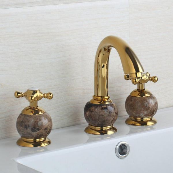 bathroom sink faucets brass handle bathtub faucet deck, wash basin mixer and cold, copper three hole golden
bathroom sink faucets brass handle bathtub faucet deck, wash basin mixer and cold, copper three hole golden