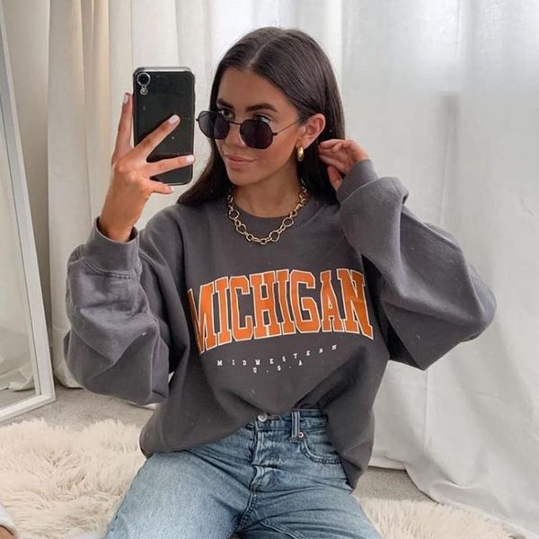 women's hoodies & sweatshirts 2021 spring women sweatshirt letter printed o neck loose thin casual fashion oversized pullovers female s, Black
women's hoodies & sweatshirts 2021 spring women sweatshirt letter printed o neck loose thin casual fashion oversized pullovers female s, Black