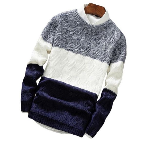 autumn / fashion men's winter sweater casual striped men o-neck pullovers knitted male long sleeve mens sweaters kni 9vlh, White
autumn / fashion men's winter sweater casual striped men o-neck pullovers knitted male long sleeve mens sweaters kni 9vlh, White